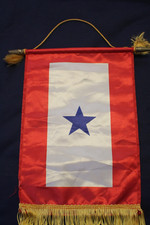 US Son in Service Window Banner with Single Blue Star unknown year  12 X 14