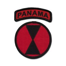 7th Infantry Division Dress patch with PANAMA Tab - US Light Infantry Division picture