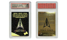 SPACE FORCE USSF SILVER PRISM HOLOGRAM Guardians Gold Rookie Card - Gem-Mint 10  picture