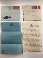 1942 43 2 WWII Letters from Royal Canadian Air Force Soldier to Pomeroy, Ohio picture