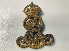 Original Edward VII British Army Cap / Collar Badge – King Edward VII 1901 1910