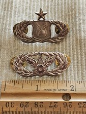 1950s USAF Air Force Vietnam Cold War 2 Specialist Badge Set L@@K