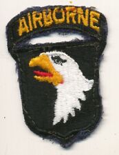 101st Airborne Division patch and airborne tab attached Vietnam era old cut edge picture