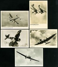 Germany Lot Of 5 WW1-2 Early Photo Airplane Cards picture