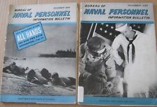2 November December 1945 Bureau Naval Personnel Information Bulletin Book LOT picture