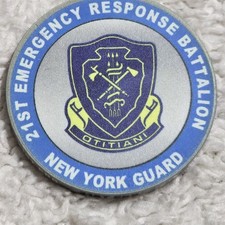 New York Guard 21st Emergency Response Battalion Challenge Coin Castle Motto