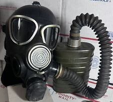 VINTAGE SOVIET RUSSIAN MILITARY PMK-2 GAS MASK W/ EXT HOSE & FILTER PMK 2 = picture