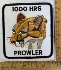 Vintage US Navy 1000 Hours Milestone Patch Grumman EA-6B Prowler Jet Cougar