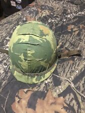 M1 Helmet . Vietnam War . Reversible Cover . Liner  An Chinstrap. Thanks picture