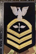 Navy Gold Rate Aviation Machinist's Mate Chief Petty Officer rank Patch USN ADC picture