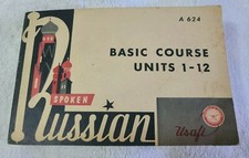 Vintage 1945 Spoken Russian A624 Basic Course Units 1-12 (Pre-Owned)