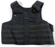 LARGE REG PB GUARDIAN BODY ARMOR CARRIER MOLLE NO INSERTS OUTER VEST NAVY 48R