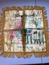 Vintage US Military FORGET ME NOT, Pillow Case, Camp Wolters Texas picture