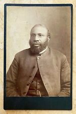 AFRICAN AMERICAN BLACK CONFEDERATE - NORFOLK VIRGINIA - CABINET CARD PHOTO c1888 picture