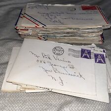 21 WWII 1945 Love Letters from Wife to Navy Ensign + 9 from 1942-3 Lipstick Kiss picture