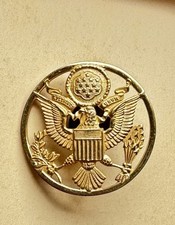 US Army VINTAGE HAT BADGE Pin