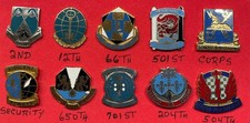 Collection 10 US Army Military Intelligence Bn Unit Crest Pins NEW LOW PRICE