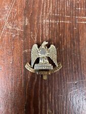WW1 Waterloo Royal Scots Greys Hat Cap Badge Antique Original Pin Back picture