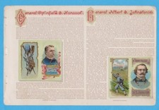 1888 DUKE & Son HEROES OF THE CIVIL WAR GENERALS album page HANCOCK / JOHNSTON