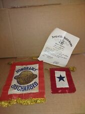 WW1/WW2 Lot Honorable Discharge Plus Service Banners picture
