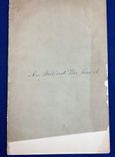 New Milford Civil War Record Rare Original Connecticut Antique Book Records CN picture