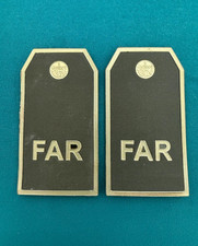 Cuba Cuban Pair of FAR Military Rank Insignia Badge Vintage Military Collectible