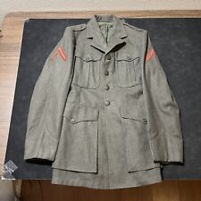 Vintage 1944 WW2 US Navy Green Deck Coat Jacket World War II Original American picture