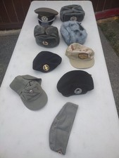 Vintage military headwear from the USSR and other countries.