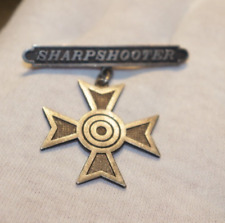 Vintage Sterling Sharpshooter Medal picture