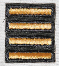 ORIGINAL U.S. ARMY 4 OVERSEAS STRIPES UNIFORM INSIGNIA