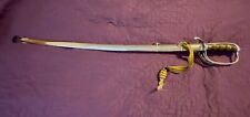 WWll Era? Henry V Allien Engraved ARMY Dress Sword w/ Scabbard & Knot picture