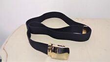 Ira Green Army Belt: Black Elastic With Brass Buckle & Tip picture