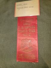 WWII Veteran Name Tag and Ribbon for the 190th FA Groupe Reunion Dated 1958 picture