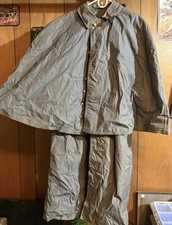 VINTAGE 40s WWII West Point Cadet Raincoat Jacket Cape Trench Coat Size Unknown