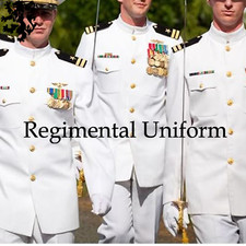 Midshipman Jacket U.S Military Cadet Navy Officer Service Tunic White Wool Tunic