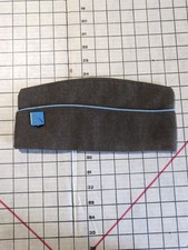 US WW2 Army 399th Infantry Olive Garrison Overseas Hat Cap Sz 7 Light Blue Lined