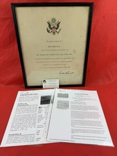 Original WW2 US D-Day KIA Presidential Citation & Research