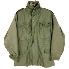 Vintage Military Og 107 Field Jacket Lined Size Small Green 1984 80s picture