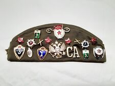 USSR Russia Red Army Parade Dress Cap with Badges picture