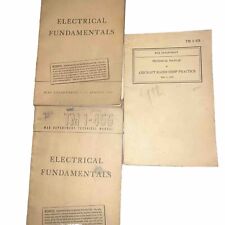 Lot Of 3 WW2 War Department Technical Manual 1941 Book  TM 1-455 470 Radio Elec picture