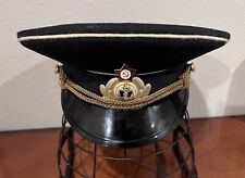 Original Vintage Soviet Union Russian USSR Military Officer Cap Hat Size 58 RARE picture