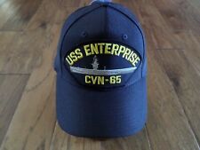 USS ENTERPRISE CVN-65 NAVY SHIP HAT U.S MILITARY OFFICIAL BALL CAP U.S.A MADE picture