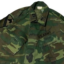 US Army Vietnam War Jacket Camouflage Poplin Class 2 Slant Pockets 1969 60s Camo picture