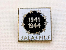 Soviet Commemorative Badge "Salaspils 1941-1944". WW2 USSR. Brass