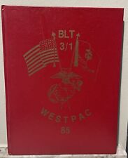 Vintage 1985 BLT 3/1 WESTPAC Cruisebook 3rd Battalion 1st Marines USMC Yearbook picture
