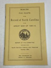 Five Points in the Record of North Carolina Civil War 1861 1865 UDC SCV Interest picture