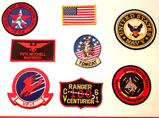 Top Gun 2 Flight Suit Patches Iron On Sew On Full Set Halloween HIGHEST QUALITY picture