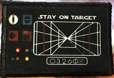 Stay On Target Morale Patch Tactical Military Army Hook Flag USA picture