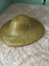 Vintage 1949-1950’s Bamboo Hat Pith Helmet picture