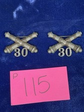 WW Us Officers 30th Field Artillery Badge Pair P115